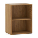 2-Cube Bookcase Set of 2 Floor Standing Open Bookshelf w/ 5-Position Adjustable Shelf