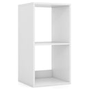 2 Cube Bookshelf with Back Guardrail for Living Room Bedroom