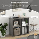 2-Cube Storage Shelf with Open Back and 3-Tier Shelf
