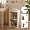 2-Cube Bookshelf with Anti-Tipping Kit - White