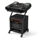 2 Layer Professional Audio Rack Mount with Adjustable Crossbars