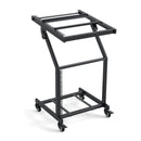 2 Layer Professional Audio Rack Mount with Adjustable Crossbars
