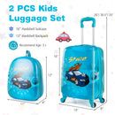 2 PCS Kid Luggage Set With Spinner Wheels for Children Boys Girls