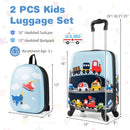 2 PCS Kid Luggage Set With Spinner Wheels for Children Boys Girls