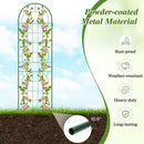 2 Pack 71 x 20 Inch Metal Garden Trellis Rustproof Plant Support for Climbing Plants