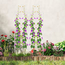2 Pack 71 x 20 Inch Metal Garden Trellis Rustproof Plant Support for Climbing Plants