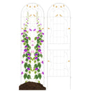 2 Pack 71 x 20 Inch Metal Garden Trellis Rustproof Plant Support for Climbing Plants