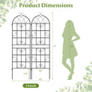 2 Pack 71" x 20" Metal Garden Trellis for Outdoor Climbing Plants