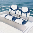 2-Pack Boat Seats with Fixing Bolts and Hinges