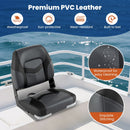 2-Pack Boat Seats with Fixing Bolts and Hinges