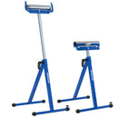 2-Pack Folding Roller Stands Portable Outfeed Supports with Adjustable Height