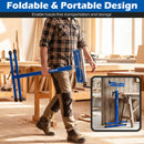 2-Pack Folding Roller Stands Portable Outfeed Supports with Adjustable Height