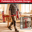 2-Pack Folding Roller Stands Portable Outfeed Supports with Adjustable Height