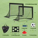 Portable Soccer Goals Set 4x3 FT with Training Accessories