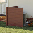 2 Panels 48 x 48 Inch Air Conditioner Trash Can Pool Equipment Enclosure-Brown