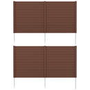 2 Panels 48 x 48 Inch Air Conditioner Trash Can Pool Equipment Enclosure-Brown