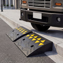 2 Pcs Driveway Threshold Ramps with 5/6 Inch Rise for Medium Trucks