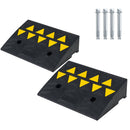 2 Pcs Driveway Threshold Ramps with 5/6 Inch Rise for Medium Trucks