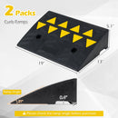 2 Pcs Driveway Threshold Ramps with 5/6 Inch Rise for Medium Trucks