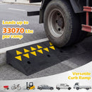 2 Pcs Driveway Threshold Ramps with 5/6 Inch Rise for Medium Trucks