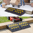 2 Pcs Driveway Threshold Ramps with 5/6 Inch Rise for Medium Trucks
