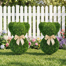 2 Pieces Teddy Bear Topiary Trees Sun