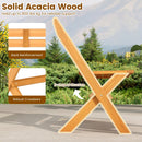 2-Person Acacia Wood Patio Garden Bench with 800 lbs Capacity