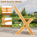 2-Person Acacia Wood Patio Garden Bench with 800 lbs Capacity
