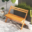 2-Person Acacia Wood Patio Garden Bench with 800 lbs Capacity