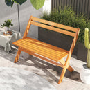 2-Person Acacia Wood Patio Garden Bench with 800 lbs Capacity