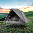 2-Person Camping Cot Tent Foldable Off-Ground Camping Combo for Adults