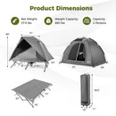 2-Person Camping Cot Tent Foldable Off-Ground Camping Combo for Adults
