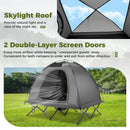 2-Person Camping Cot Tent Foldable Off-Ground Camping Combo for Adults