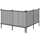 2 Piece 80 x 51 Inch Vinyl Picket Fence for Garden