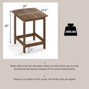 18-Inch Adirondack Side Table Set of 2 for Patio