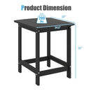 18-Inch Adirondack Side Table Set of 2 for Patio