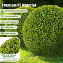 2 Pieces 20 Inches Artificial Sun-Protective Topiary Spheres for Patio Garden Front Door Balcony Backyard-M