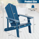 Adirondack Chair Set - Adult & Kids Pair for Patio