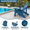 Adirondack Chair Set - Adult & Kids Pair for Patio