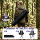 Folding Camping Chairs for Adults with Cup Holders (2-Pack)