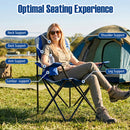 Folding Camping Chairs for Adults with Cup Holders (2-Pack)