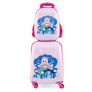 2 Pieces Kids Carry-on Luggage Set with 12 Inch Backpack
