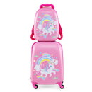 2 Pieces Kids Carry-on Luggage Set with 12 Inch Backpack