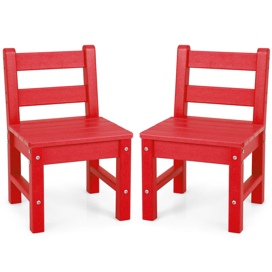 2 Pieces Kids Learning Chair set with Backrest