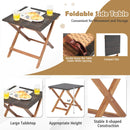 Patio Chaise Lounge and Table Set with 4-Level Adjustable Backrest