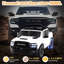 2 Seater 24V Ride on Toy for Big Kids Licensed Ram Truck with Remote and Music