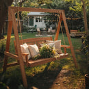 2-Seater Porch Swing with Stand and Adjustable Chains