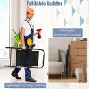 2-Step Folding Ladder with Wide Anti-Slip Pedal