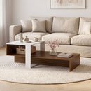 2-Tier Coffee Table with Open Storage Shelf
