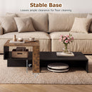 2-Tier Coffee Table with Open Storage Shelf